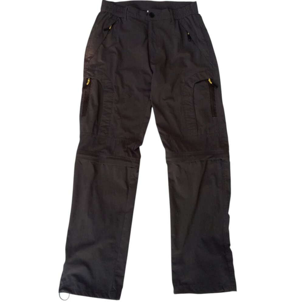 Convertible zip-off gray lightweight pants sz 27